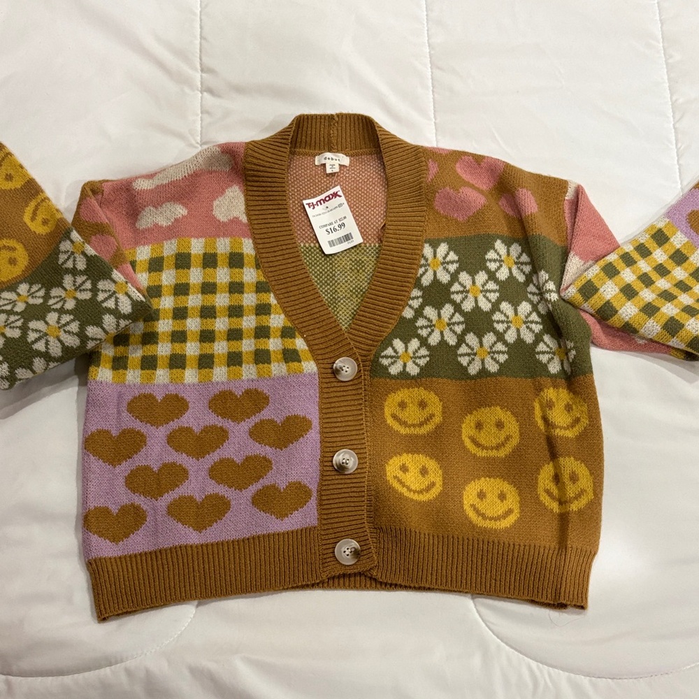 Debut Multicolor Patterned Cardigan - Picture 2 of 2